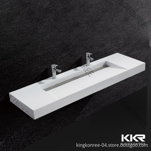 Kingkonree Luxury Stone Wall Hung Wash Basin/Wall Mounted Wash Basin